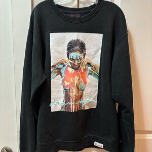 Diamond Supply Co. Cassie 'Nude Paint Girl' Crewneck (Black) – Large